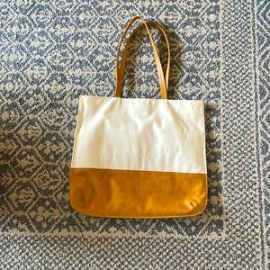 Hearth and Hand Canvas and Leather Tote